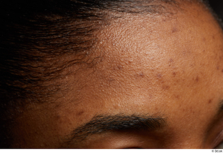 HD Face skin Calneshia Mason eyebrow forehead pores skin texture…
